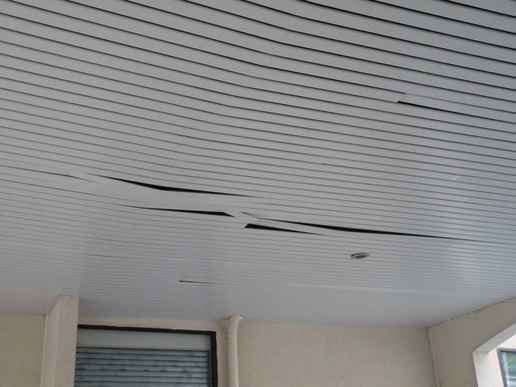 Rfection de faux-plafond extrieur - 1