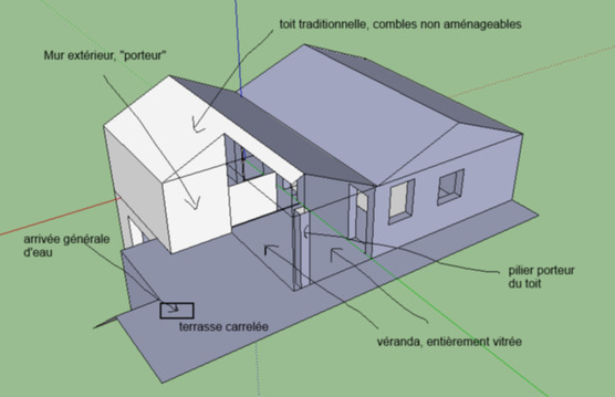 Extension 20 m sur maison ancienne - 1