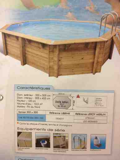 Dalle beton pour piscine bois hors sol - 1