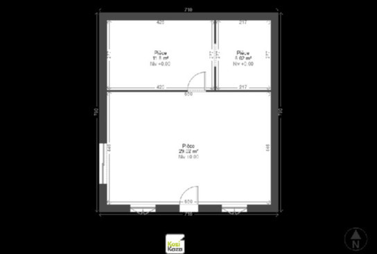 Construction maison 40 m2 habitable plein pied simple - 1